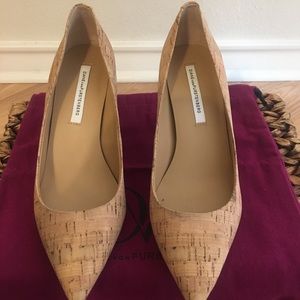 Diane von Furstenberg cork heels